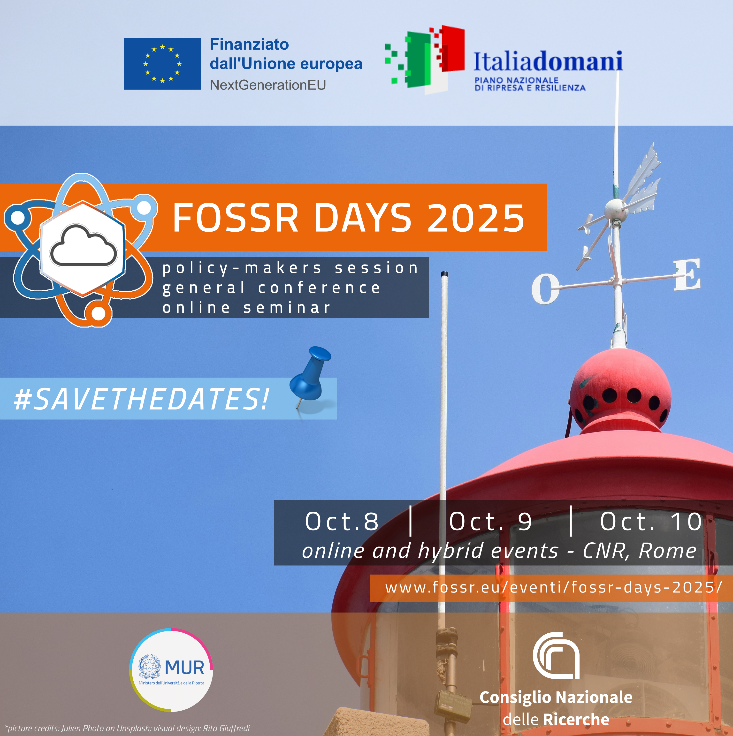 FOSSR DAYS 2025 1 2025 ott. 8 10 FOSSR DAYS savethedate