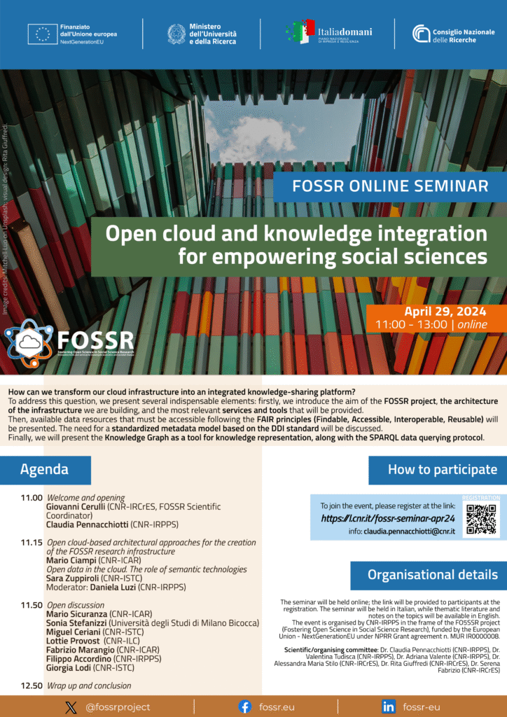 FOSSR locandina seminar Pennacchiotti