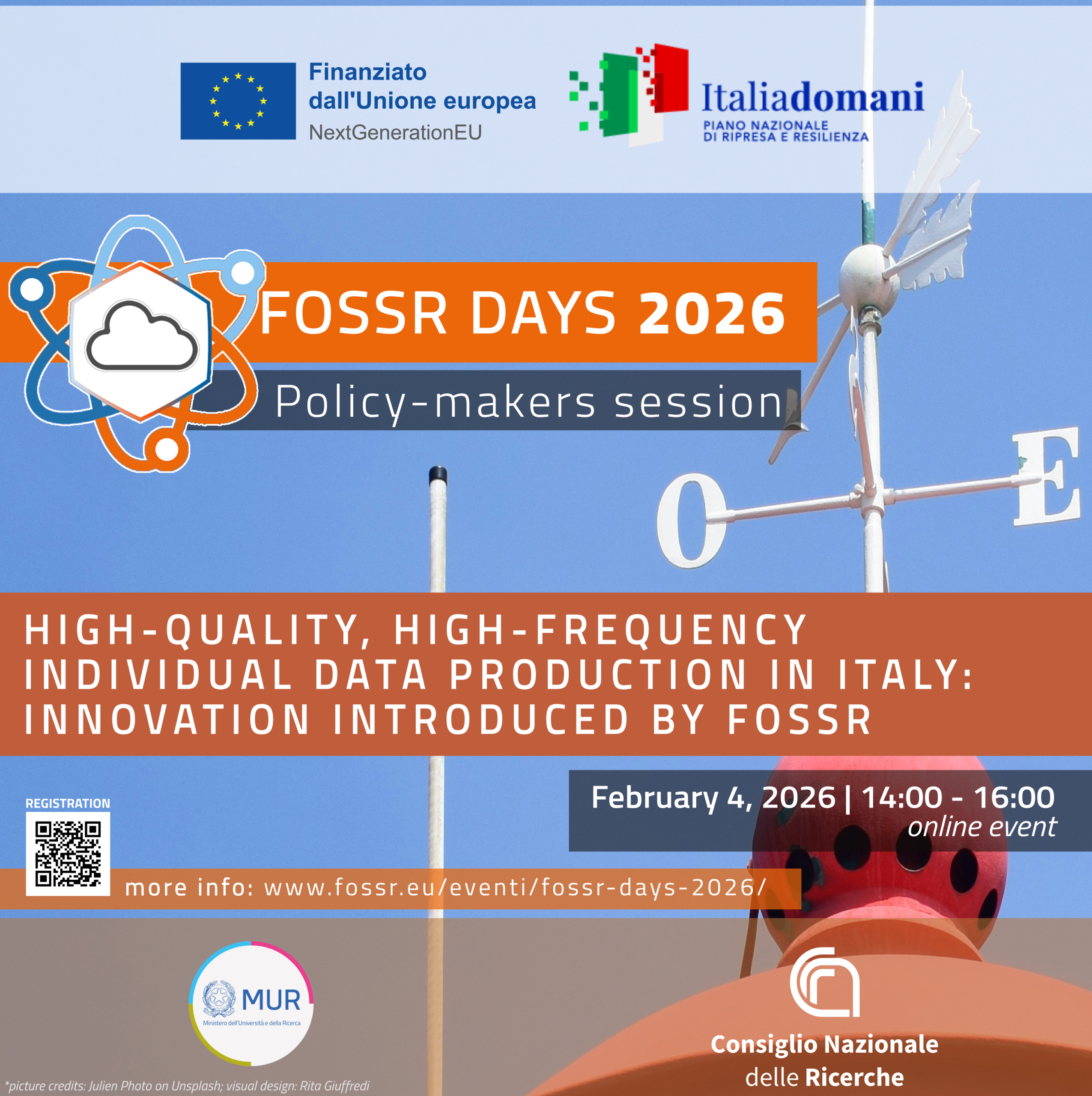 FOSSR DAYS 2026 | Policy-makers session | High-quality, high-frequency individual data production in Italy: innovation introduced by FOSSR