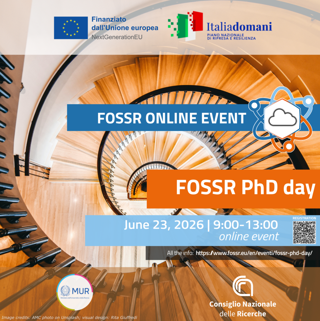 FOSSR PhD day 1 2026 june 23 social card evento PhD